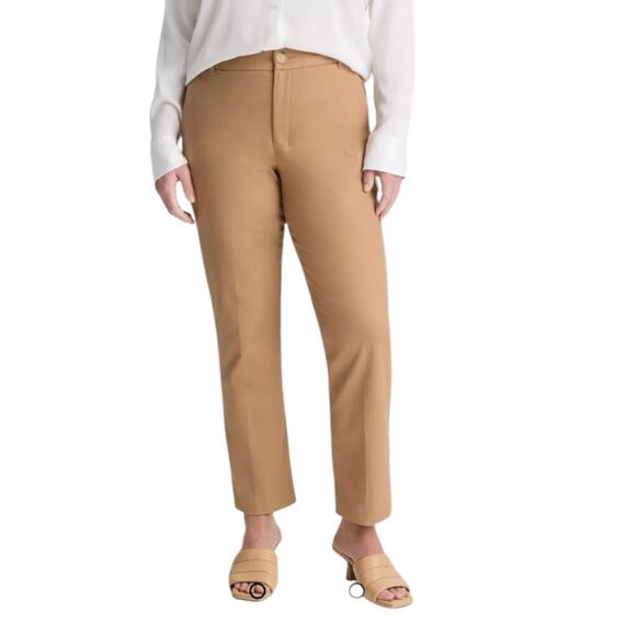 Vince pants Cigarette cropped Trousers tan size 24 - Picture 1 of 8